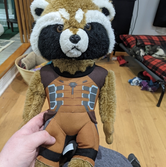 MARVEL Rocket Raccoon 16" Plush - Picture 1 of 3